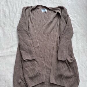 Old Navy Taupe Open-Front Cardigan